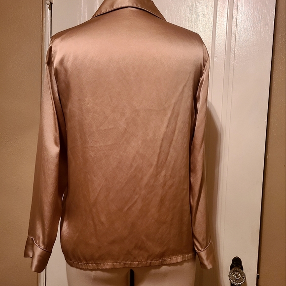 Silk Long Sleeve Blouse Small - Picture 3 of 7